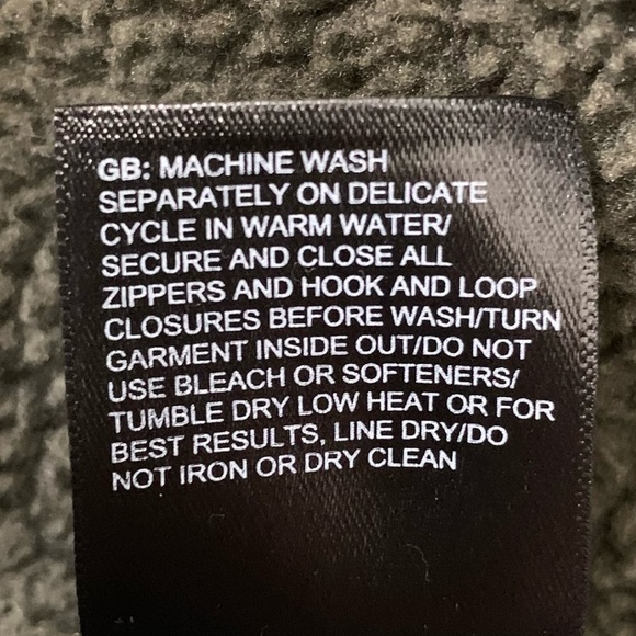 The North Face Girls Size 10-12 Green Heather Fleece Hooded Sweatshirt - Picture 12 of 13